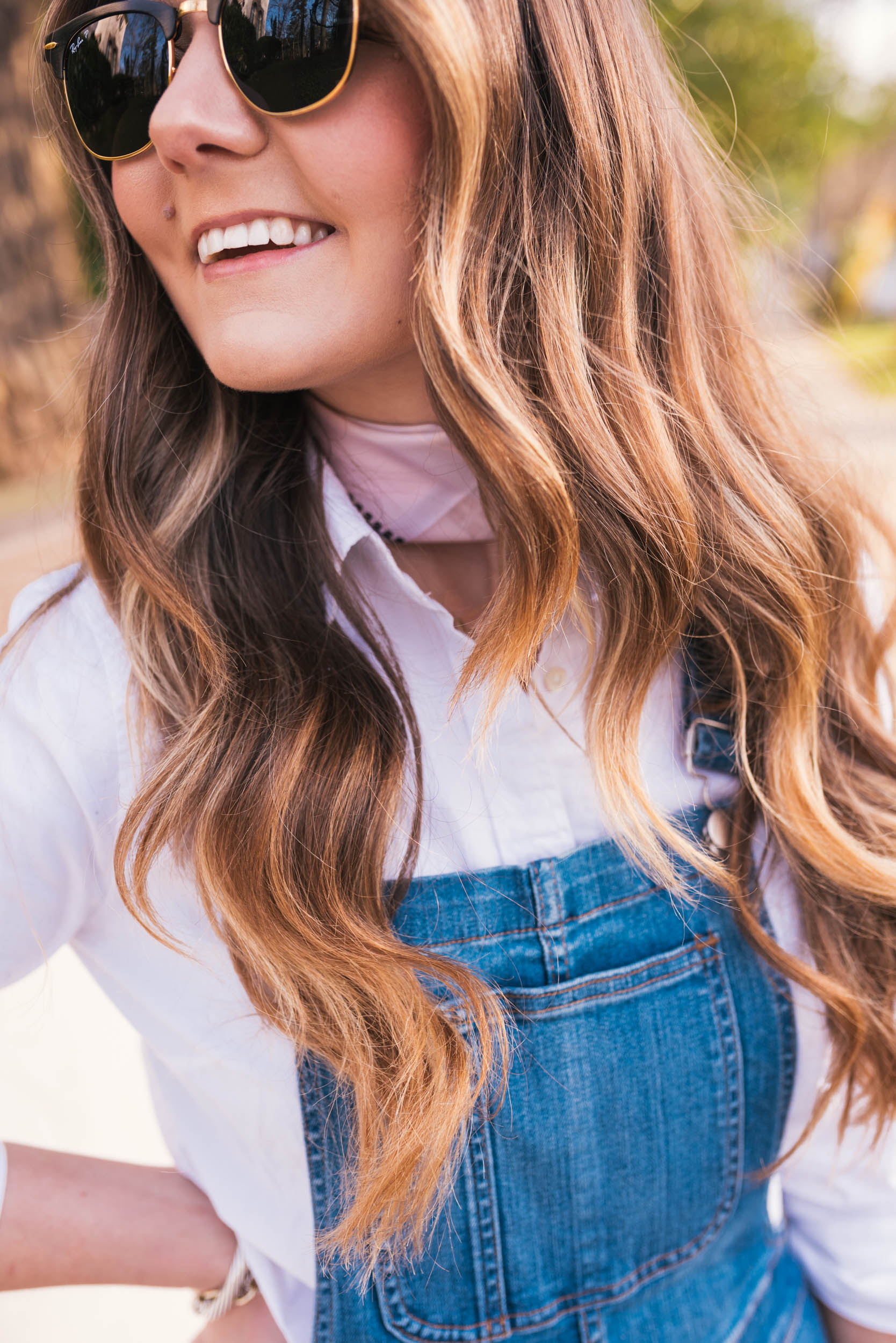 Vince Loafers, Madewell Overalls, Hello It's LOH, Lejla Hasanovic, J.Crew Button Up, Blush Loafers, Atlanta Blogger, Casual ootd