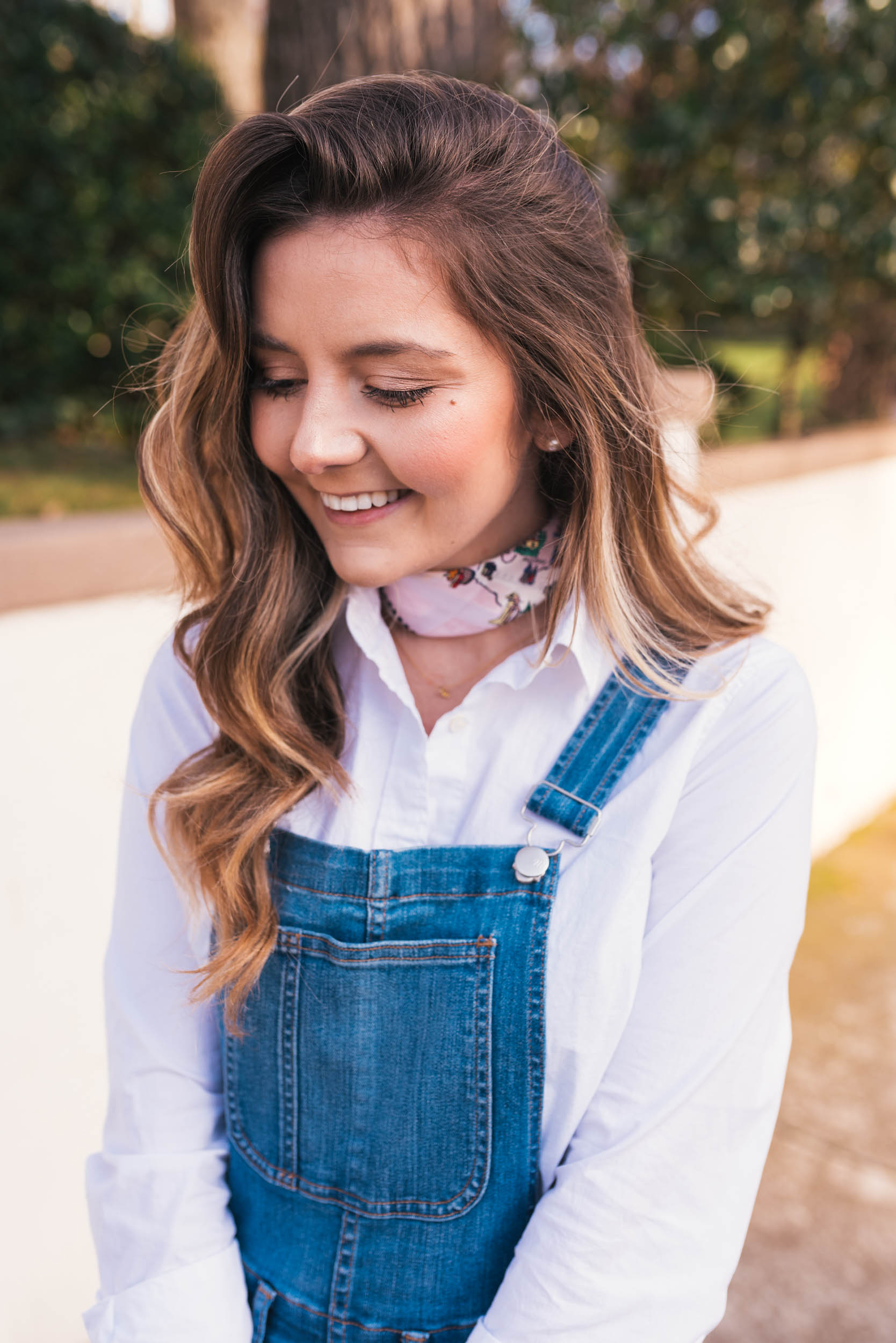 Vince Loafers, Madewell Overalls, Hello It's LOH, Lejla Hasanovic, J.Crew Button Up, Blush Loafers, Atlanta Blogger, Casual ootd